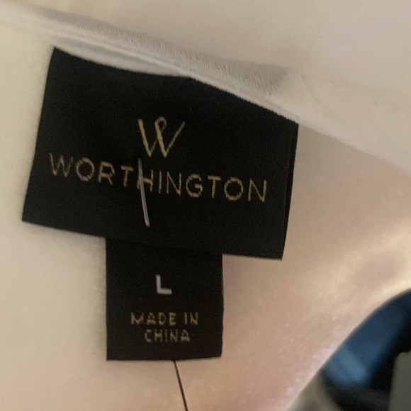 Worthington White Layered Tank Top NWT - Picture 9 of 11